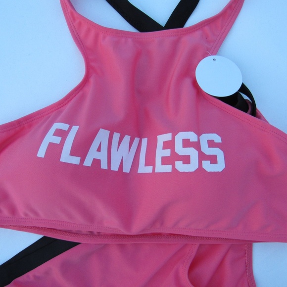 Pink XL Swimsuit Bikini Flawless Bobbie Brooks - Picture 2 of 8